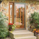 Pella Select 36-in x 81-in Portobello Full-View Aluminum Storm Door - Super Arbor
