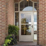 LARSON Tradewinds 36-in x 81-in Green Mid-View Aluminum Storm Door - Super Arbor