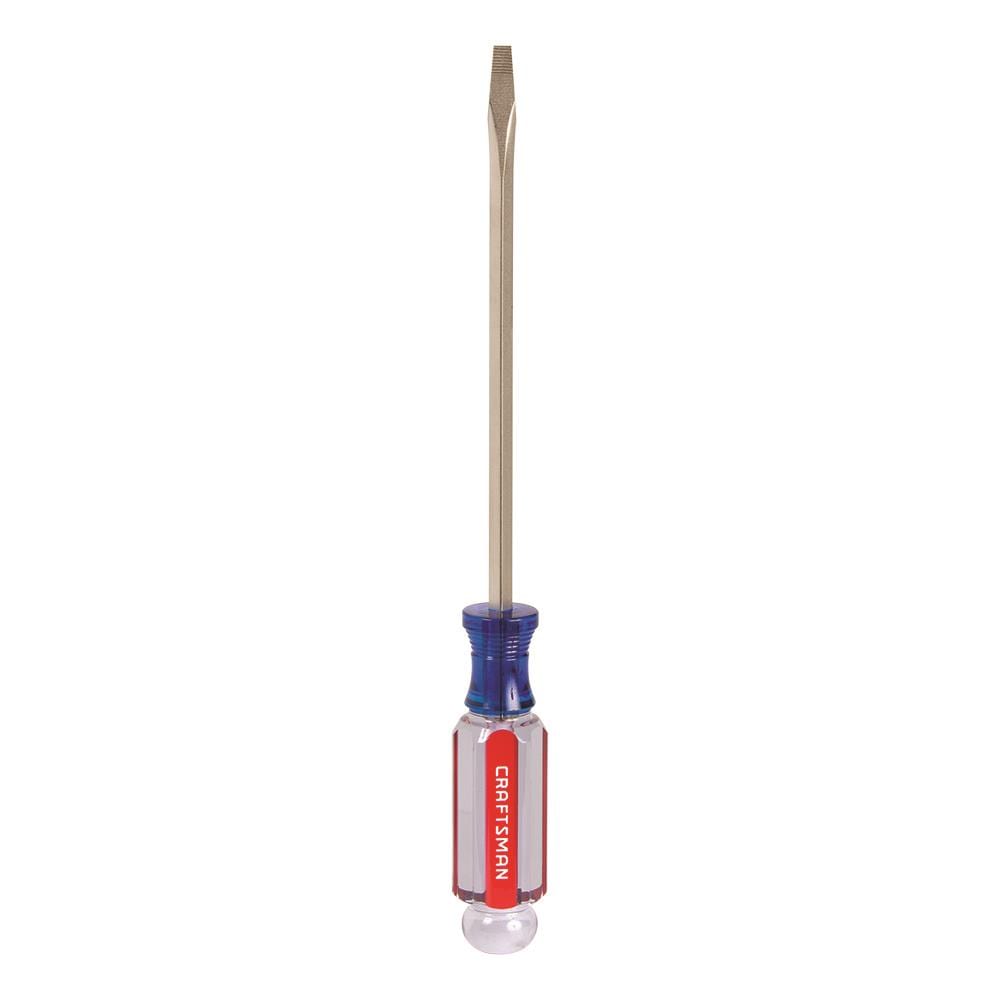 CRAFTSMAN Acetate Handle 3/16-in x 6-in Slotted Screwdriver