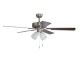 Harbor Breeze Grace Bay 52-in Brushed Nickel LED Indoor Ceiling Fan with Light Kit (5-Blade)