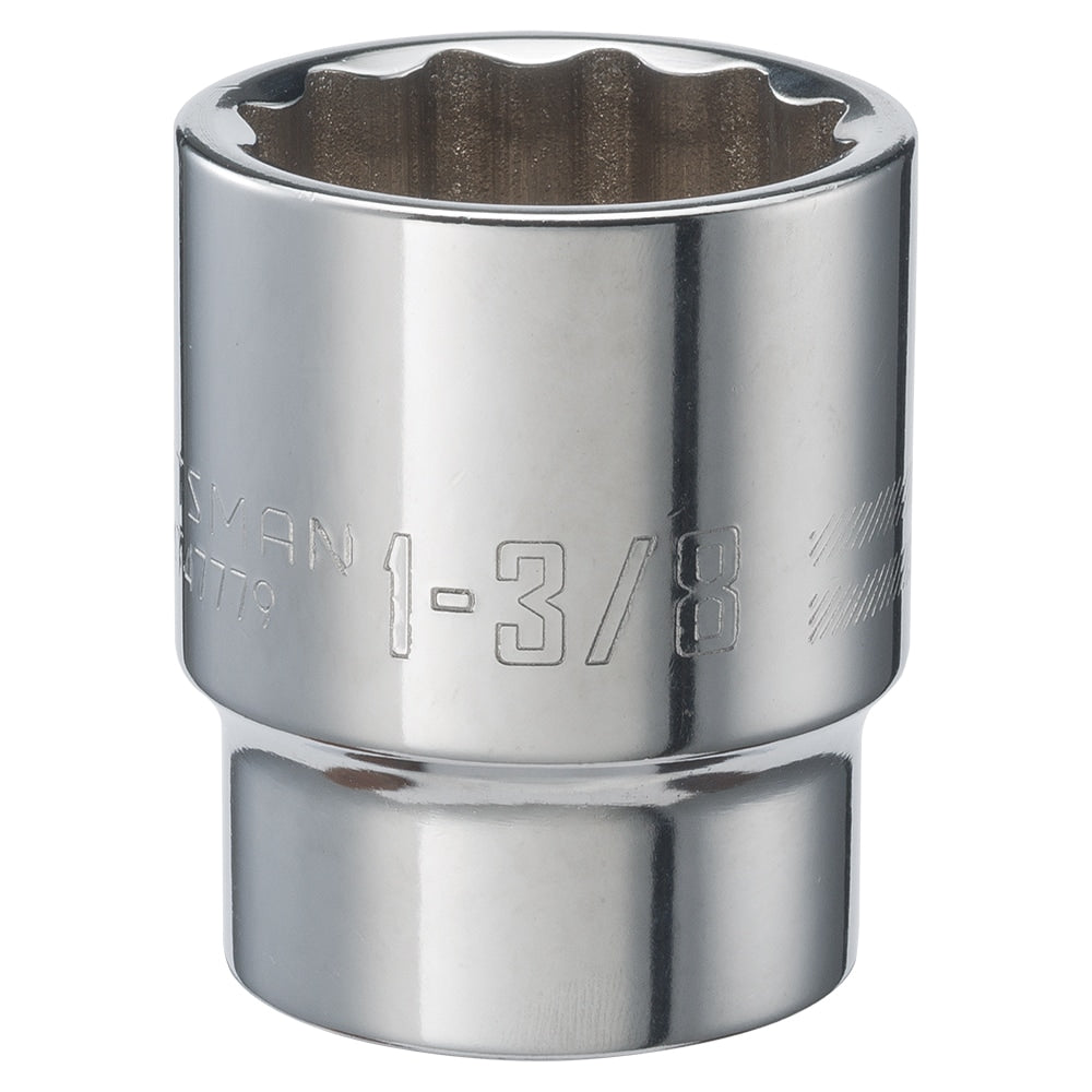 CRAFTSMAN Standard (SAE) 3/4-in Drive 12-Point 1-3/8-in Shallow Socket
