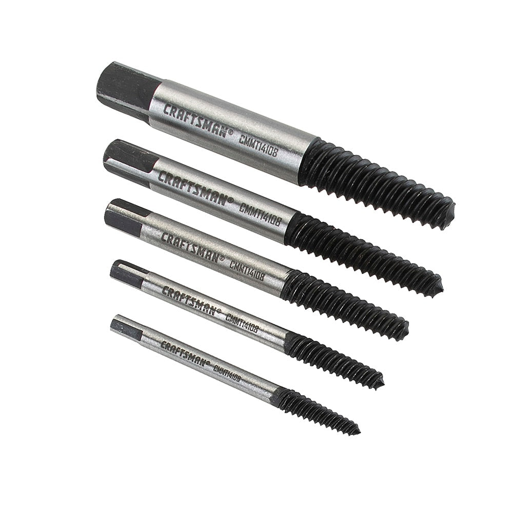 CRAFTSMAN 5-Pack Steel 5-in Screw Extractor Set