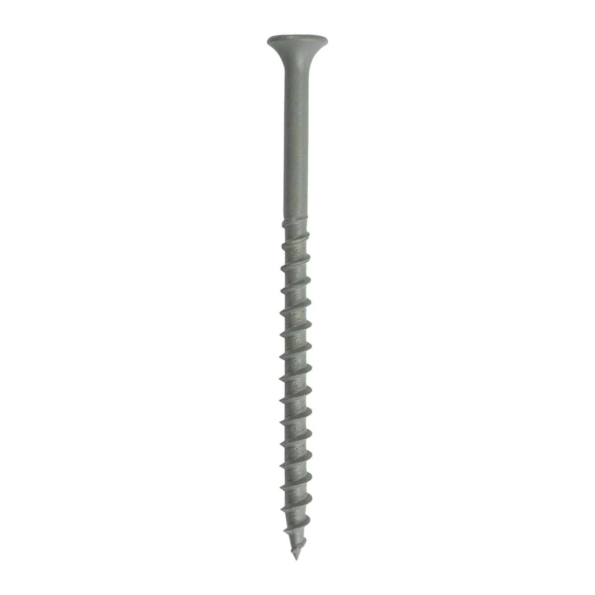 Grip-Rite PrimeGuard Ten #10 x 3-in Polymer Deck Screws, Gray, 5-lb Box (Approx. 352 pcs)