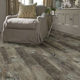Shaw Newcastle Fortress Gray 12-mil x 7-in W x 48-in L Waterproof Interlocking Luxury Vinyl Plank Flooring (18.67-sq ft/ Carton)