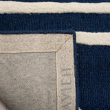 Safavieh Kids Zigzag 4 x 6 Navy/Ivory Indoor Chevron Hand-Tufted Wool Area Rug