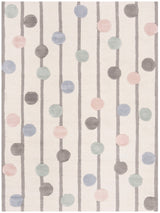 Safavieh Kids Confetti 5 x 7 Ivory/Multi Hand-Tufted Wool Indoor Abstract Area Rug