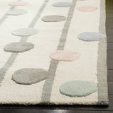 Safavieh Kids Confetti 5 x 7 Ivory/Multi Hand-Tufted Wool Indoor Abstract Area Rug