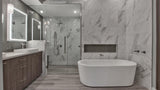 Emser Kalta Fiore 12-in x 12-in Polished Natural Stone Marble Look Tile, 10-Pack (10 sq ft/Carton)