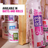 Owens Corning EcoTouch R-13 Kraft Faced Fiberglass Insulation Batts, 23 in. W x 93 in. L, 148.54 sq. ft. Coverage