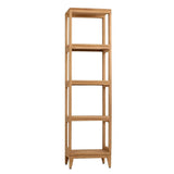 Avanity 16-in x 60-in x 13-in Natural Teak Wood Freestanding Linen Cabinet