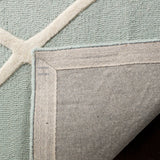 Safavieh Kids Moroccan 5 x 7 Mint/Ivory Hand-Tufted Wool Indoor Trellis Area Rug