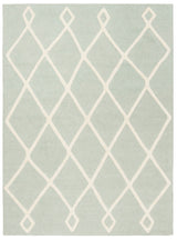Safavieh Kids Moroccan 5 x 7 Mint/Ivory Hand-Tufted Wool Indoor Trellis Area Rug