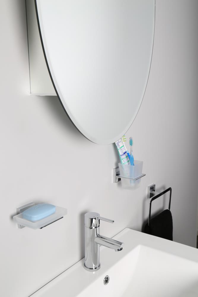 Jacuzzi 21-in x 31-in Surface/Recessed Mount Aluminum Mirrored Oval Medicine Cabinet