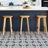 FloorPops Blue 12-in x 12-in Water Resistant Peel and Stick Vinyl Tile Flooring (20-sq ft)