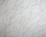 Style Selections Grecian Marble 7-3/4-in x 9-in Groutable Water Resistant Peel and Stick Vinyl Tile Flooring (0.3699-sq ft)