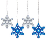 GE Color Choice 96-Count Multi-function Color Changing Snowflake LED Plug-In Christmas Icicle Lights