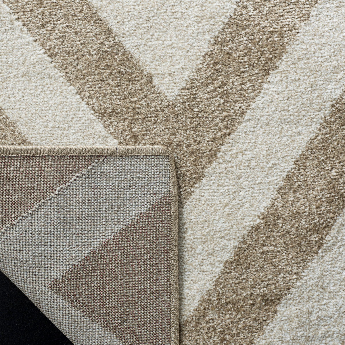 Safavieh Amherst Bellport 10 x 14 Wheat/Beige Indoor Chevron Mid-Century Modern Area Rug