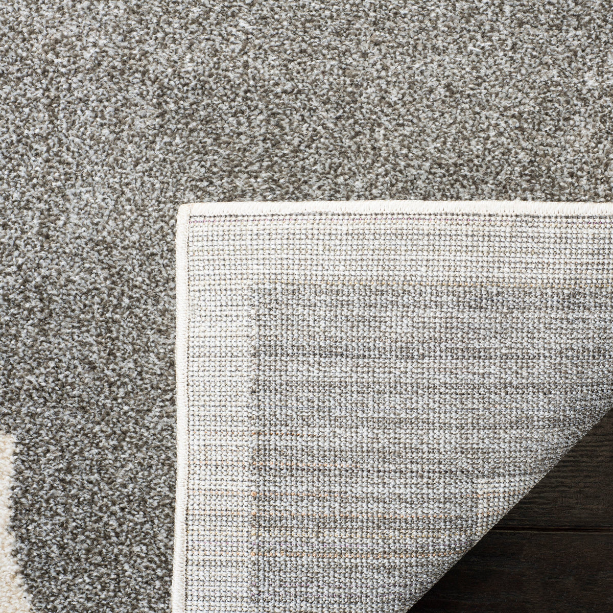 Safavieh Amherst Pompey 7 x 7 Dark Gray/Beige Round Indoor/Outdoor Trellis Farmhouse/Cottage Area Rug