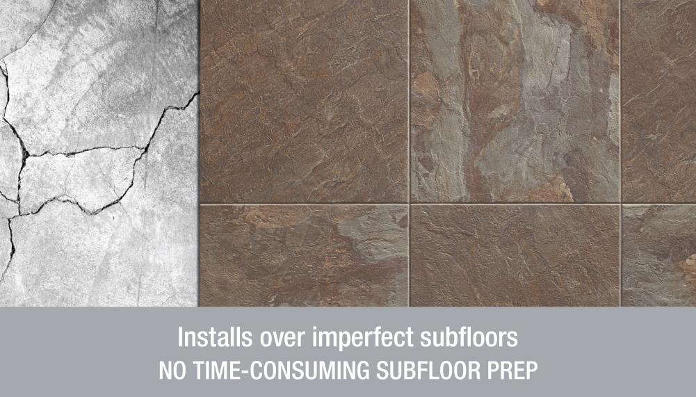 Armstrong Flooring Alterna Dellaporte Taupe Groutable Vinyl Tile, 16-in x 16-in, 14-Piece Carton (Glue-Down)