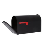 Gibraltar Mailboxes Stanley Extra Large, Steel, Post Mount Mailbox, Black, ST200B00
