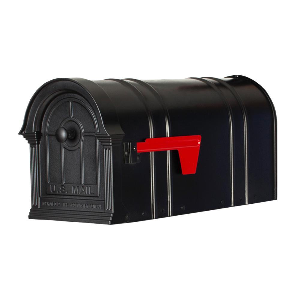 Manchester Steel and Aluminum White Post Mount Mailbox - Super Arbor