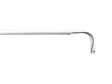 Project Source 18-in to 28-in White Steel Single Curtain Rod
