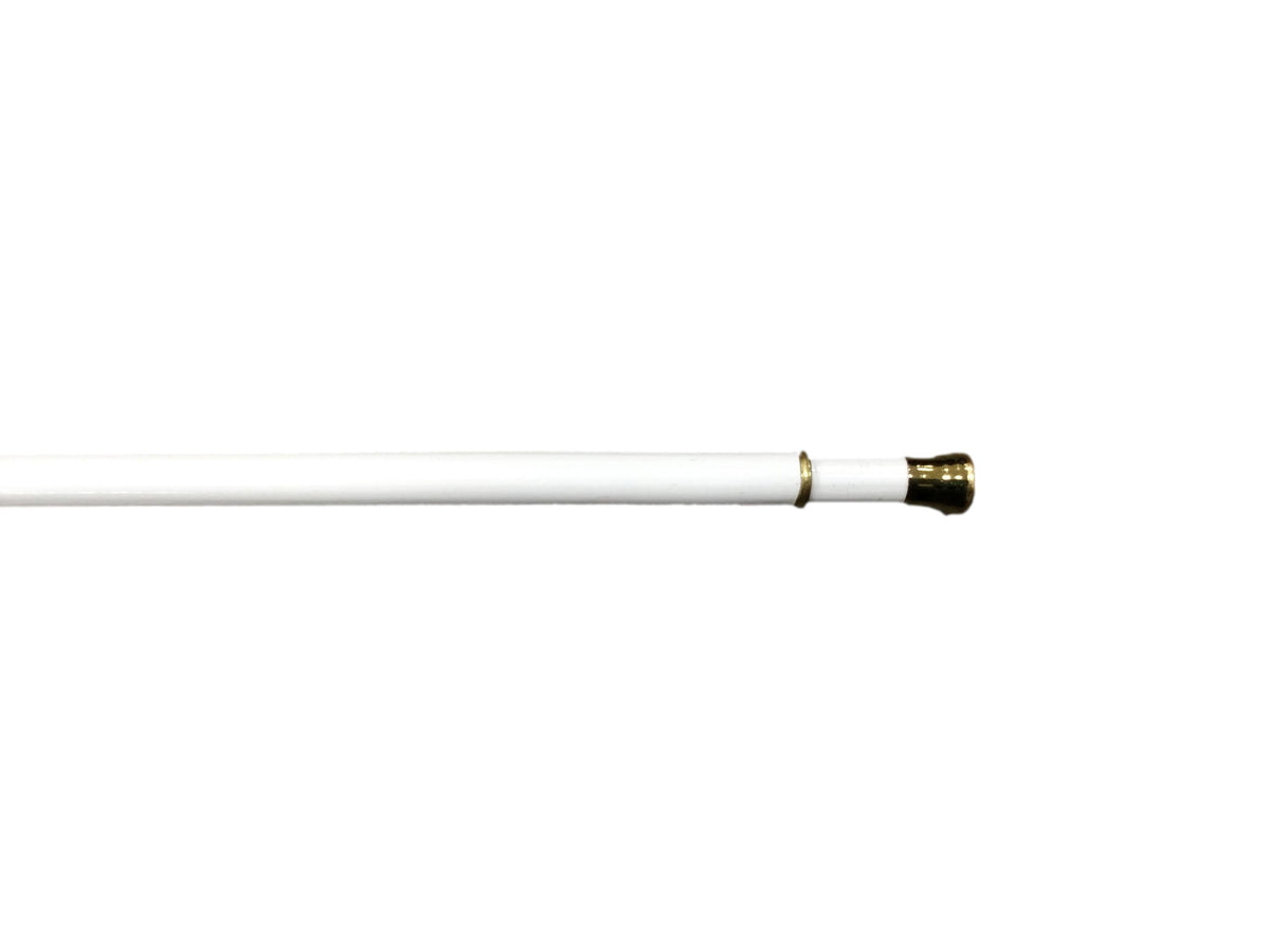 Project Source 18-in to 28-in White Steel Sash Rod with Finials