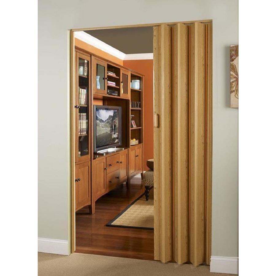 Spectrum Oakmont 48-in x 96-in White Vinyl Accordion Door (Hardware Included) - Super Arbor