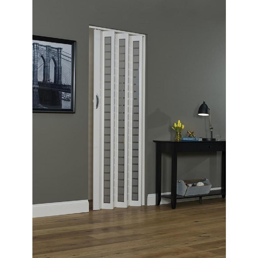 Spectrum Metro 36-in x 80-in Beech Vinyl Accordion Door (Hardware Included) - Super Arbor