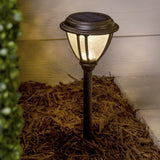 Portfolio 2-Pack Solar Path Light Kit, 24-Lumen, Bronze, 3500K (LED, Solar-Powered)