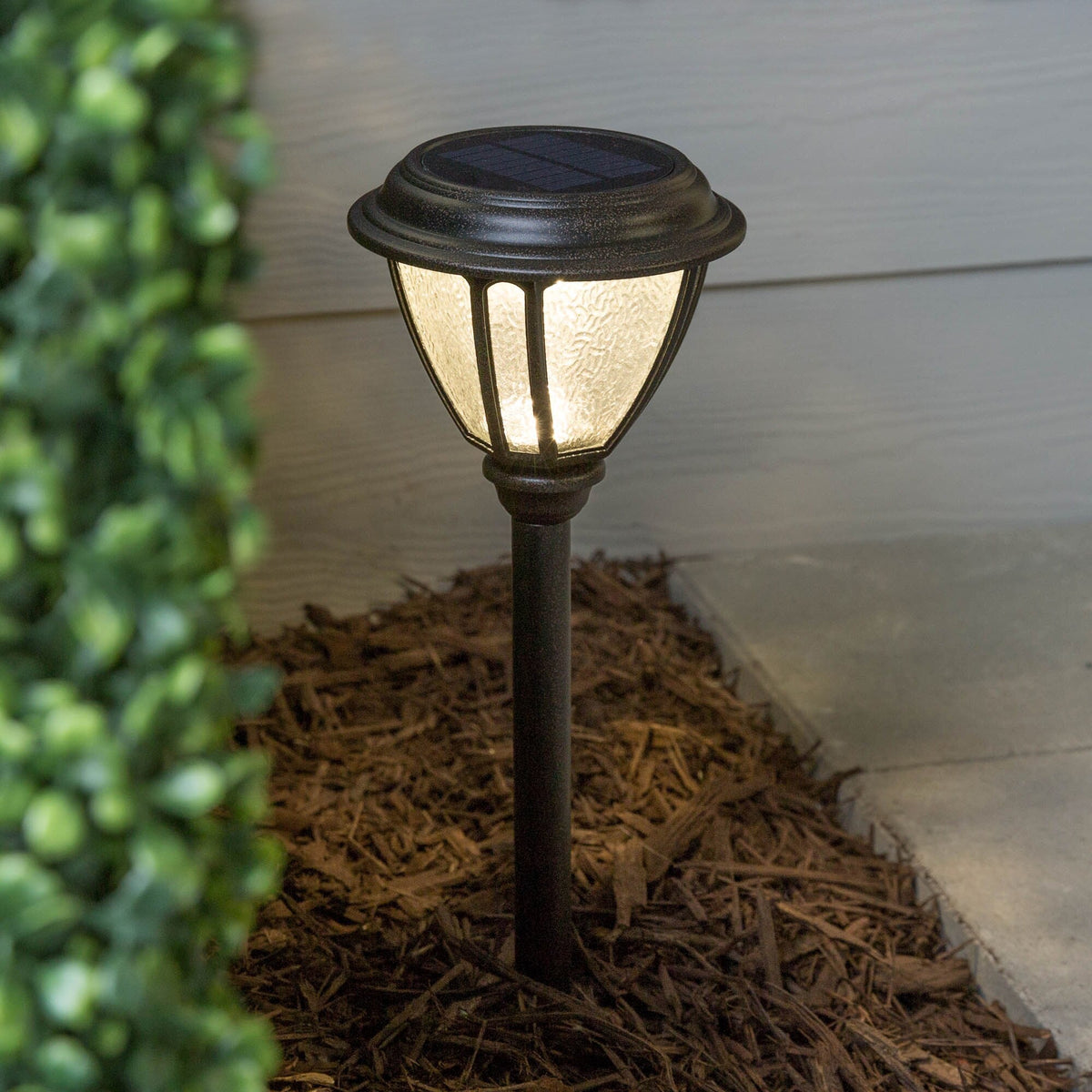 Portfolio 2-Pack Solar Path Light Kit, 24-Lumen, Bronze, 3500K (LED, Solar-Powered)