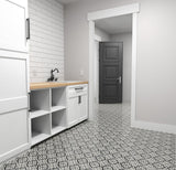 Elida Ceramica Lolita Deco Squares 6-in x 6-in Matte Porcelain Encaustic Floor & Wall Tile