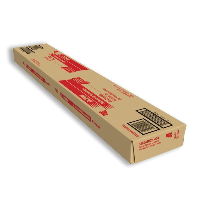 DONN Brand 48.49-in Galvanized Steel White Cross Tee