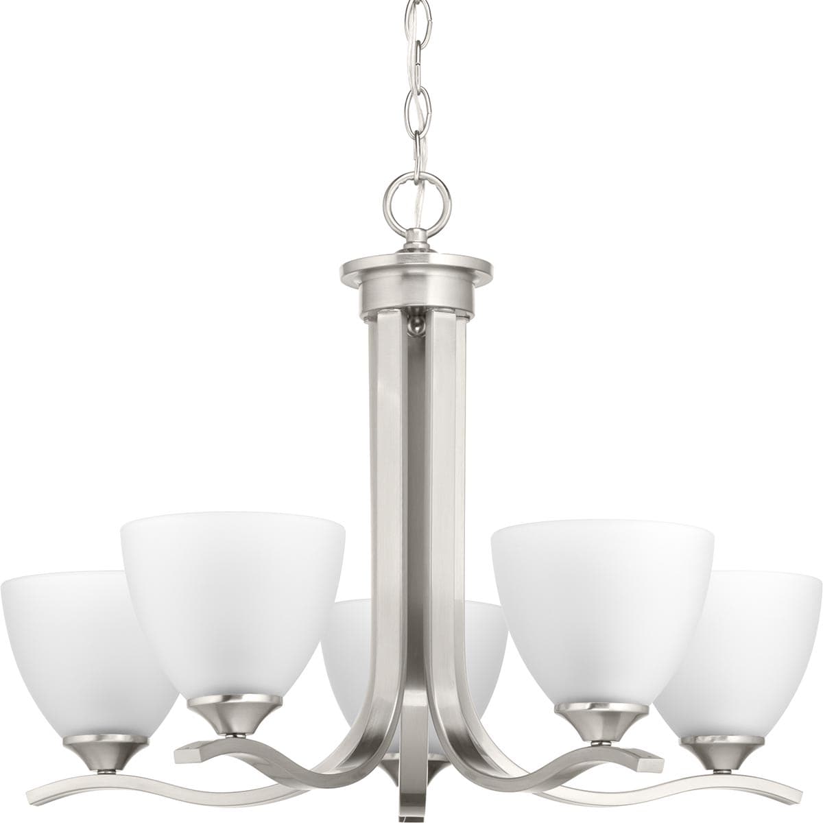 Progress Lighting Laird 5-Light Brushed Nickel Traditional Chandelier