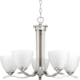 Progress Lighting Laird 5-Light Brushed Nickel Traditional Chandelier