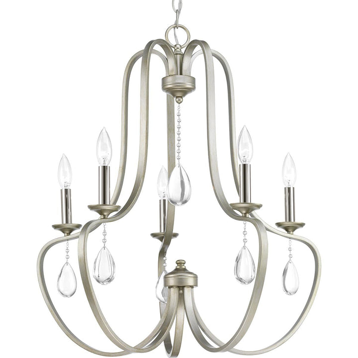 Progress Lighting Anjoux 5-Light Gray Transitional Chandelier