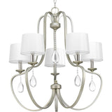 Progress Lighting Anjoux 5-Light Gray Transitional Chandelier