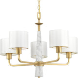 Progress Lighting Palacio 5-Light Gold Transitional Chandelier