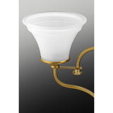 Progress Lighting Tinsley 3-Light Brushed Gold Traditional Chandelier