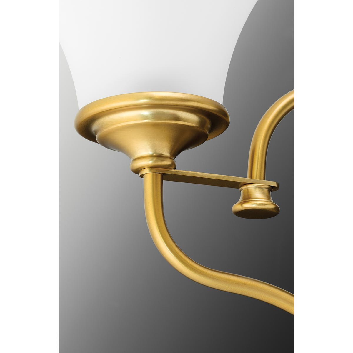 Progress Lighting Tinsley 3-Light Brushed Gold Traditional Chandelier