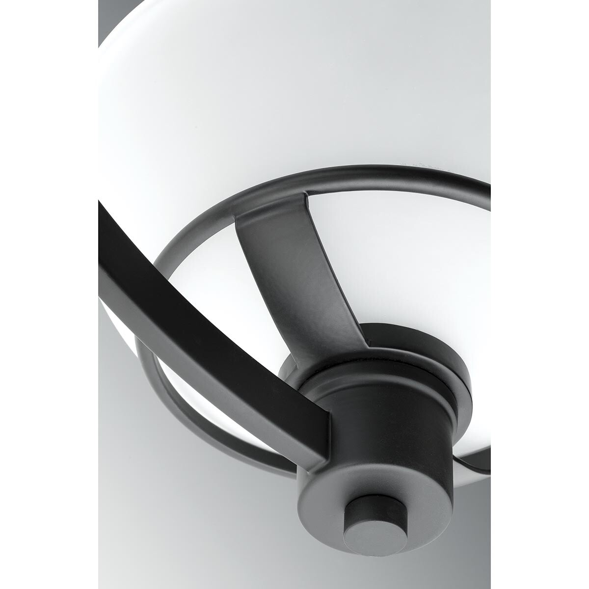 Progress Lighting Domain 4-Light Black Industrial Chandelier