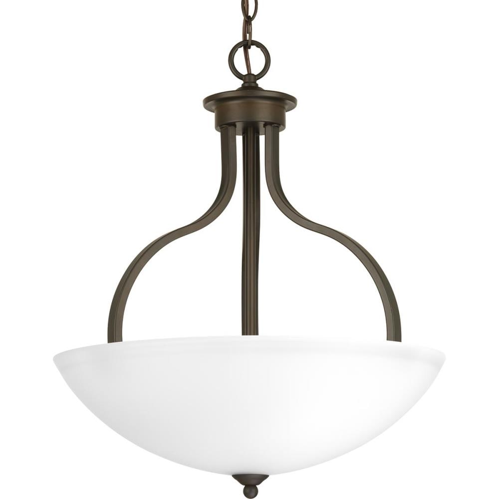 Progress Lighting Laird 5-Light Stainless Steel Farmhouse Linear Medium Hanging Pendant Light