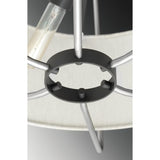 Progress Lighting Hangar 3-Light Brushed Nickel Mid-century Drum Large Hanging Pendant Light