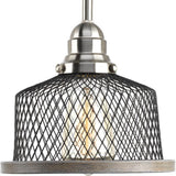 Progress Lighting Tilley 4-Light Brushed Nickel Coastal Lantern Large Hanging Pendant Light
