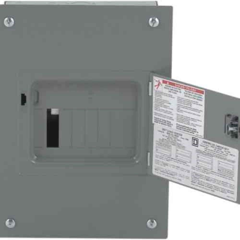 Square D QO 100-Amp 6-space load center - front view