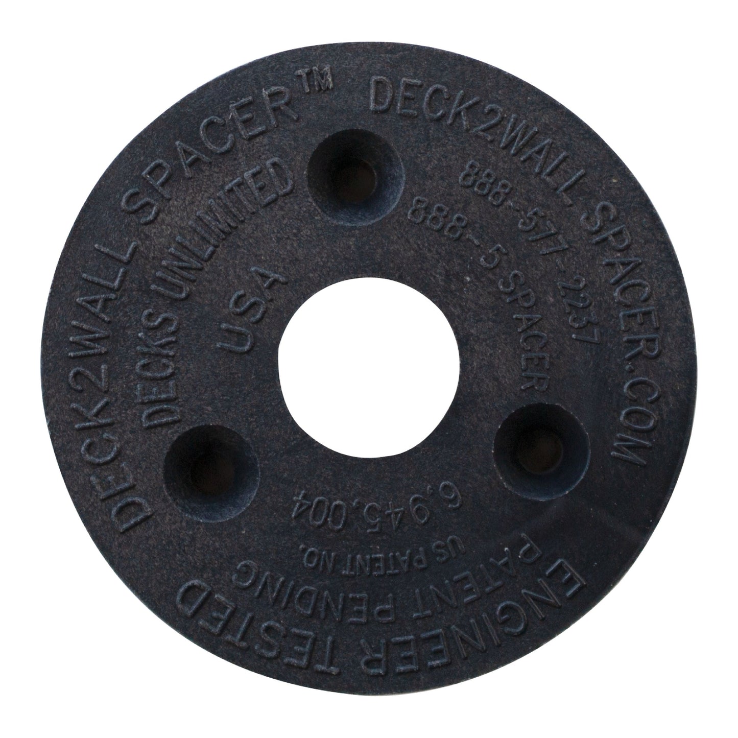 Deck2wall 2-1/2-in Black Plastic Ledger Spacer