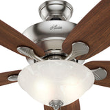 Hunter Regalia II 60-in Brushed Nickel LED Indoor Ceiling Fan (5-Blade)