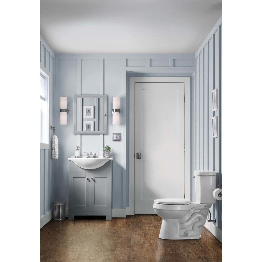 Style Selections Euro 24-in Espresso Single Sink Bathroom Vanity with White Cultured Marble Top - Super Arbor