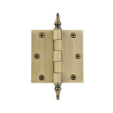 3.5 in. Polished Brass Steeple Tip Residential Hinge with 5/8 in. Radius Corners - Super Arbor