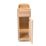 Project Source Oak Brook 12-in W x 35-in H x 23.75-in D Unfinished Oak Door and Drawer Base Cabinet, Fully Assembled